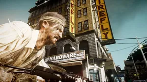 Frank Woods In Action On The Battlefield Wallpaper