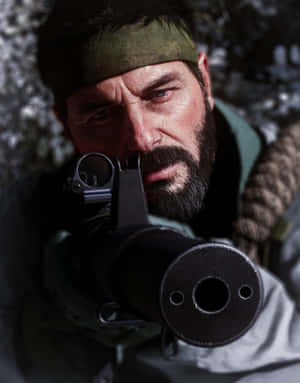 Frank Woods, The Legendary Call Of Duty Character In Action Wallpaper