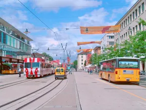 Frauenfeld Urban Transport Scene Wallpaper