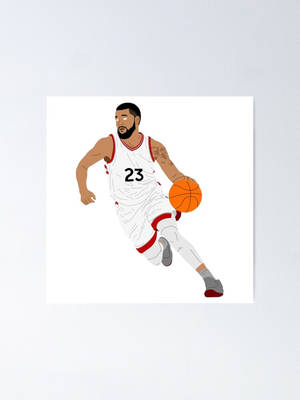 Fred Vanvleet Minimalist Art Wallpaper