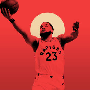 Fred Vanvleet Red Artwork Wallpaper