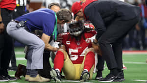 Fred Warner American Football Stumble Wallpaper