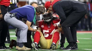 Fred Warner American Football Stumble Wallpaper