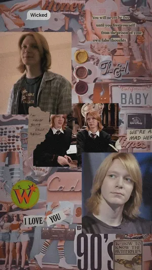 Fred Weasley Character Collage Wallpaper