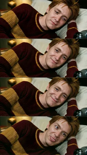 Fred Weasley Expressions Wallpaper