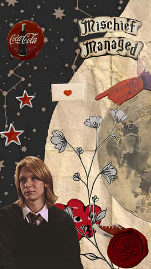 Fred Weasley Mischief Managed Wallpaper