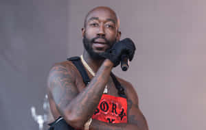 Freddie Gibbs Performing Live Wallpaper