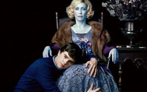 Freddie Highmore And Vera Farmiga Cover Wallpaper