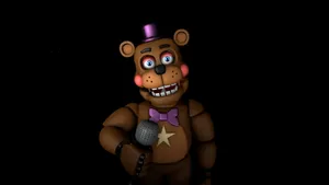 Freddy Fazbear, Chilling On Stage Wallpaper