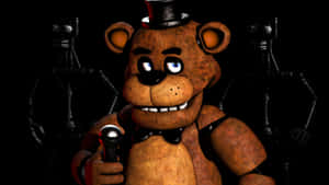 Freddy Fazbear - Iconic Character In Frightening Action Wallpaper