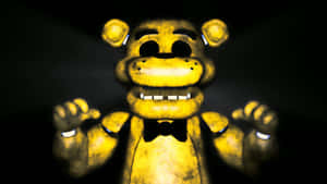 Freddy Fazbear Posing Confidently In Front Of An Eerie Backdrop Wallpaper