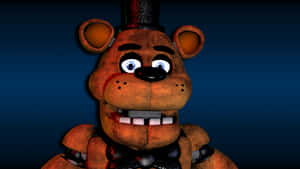 Freddy Fazbear Standing Tall In Spotlight Wallpaper