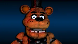 Freddy Fazbear Standing Tall In Spotlight Wallpaper