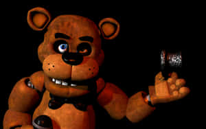 Freddy Fazbear, The Iconic Animatronic Mascot, In All His Eerie Glory. Wallpaper