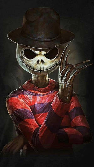 Freddy Krueger As Jack Skellington Wallpaper