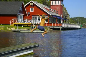 Fredrikstad City Sunset View Wallpaper