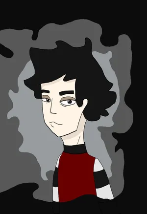 Freds Head Spooky Art Wallpaper