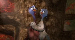 Free Birds Jenny And Reggie Hugging Wallpaper