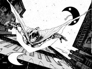 Free-falling Moon Knight Wallpaper