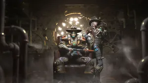 Free Fire 4k Futuristic Western Costumes Wallpaper