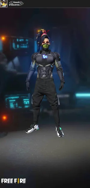 Free Fire Dj Alok Futuristic Aesthetic Outfit Wallpaper