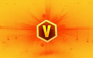 Free Fire V Badge Banner Wallpaper
