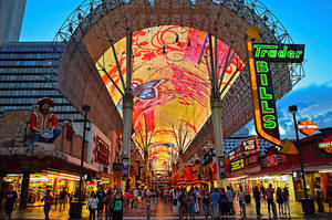 Fremont Street Colorful Design Wallpaper