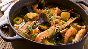 French Provencale Cuisine Bouillabaisse Sauce Wallpaper