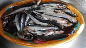 Fresh Anchovies Readyfor Cooking.jpg Wallpaper