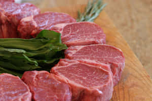 Fresh And Delicious Red Meat Wallpaper