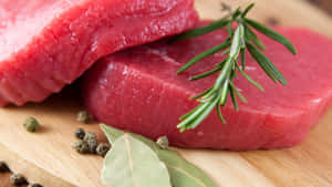 Fresh And Juicy Red Meat Cuts Wallpaper