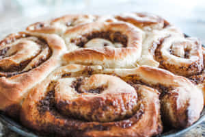 Fresh Baked Cinnamon Rolls Wallpaper