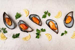 Fresh Musselswith Lemonand Parsley.jpg Wallpaper