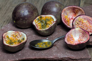 Fresh Passion Fruit Empty Peels Wallpaper