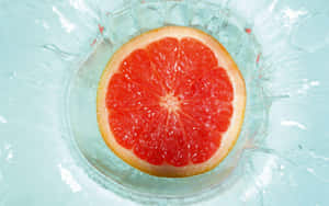 Fresh Pink Grapefruit Wedges Wallpaper