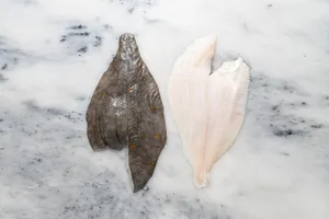 Fresh Plaice Filletson Marble Wallpaper