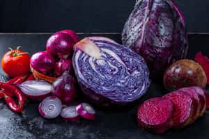 Fresh Purple Onions Wallpaper