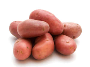 Fresh Red Potatoes On Display Wallpaper