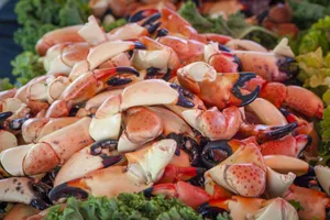 Fresh Stone Crab Claws Display Wallpaper