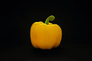Fresh Whole Yellow Bell Pepper Wallpaper
