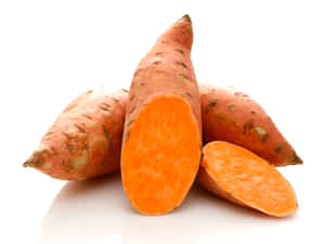 Fresh Yellow Sweet Potatoes Wallpaper