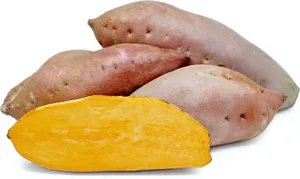 Fresh Yellow Sweet Potatoes Wallpaper