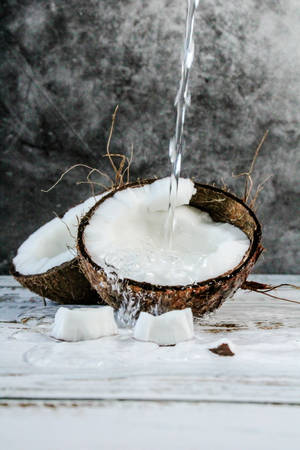 Freshly Poured Coconut Water Wallpaper