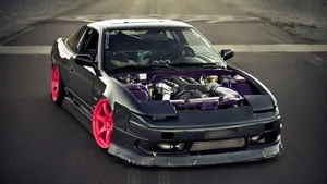 Frictionless Motor Performance: The Nissan Silvia S13 Wallpaper