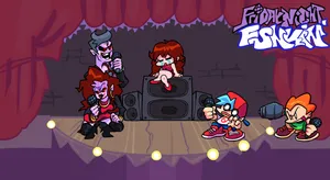 Friday Night Funkin On Stage Wallpaper