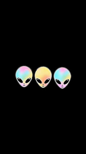 Friendly Cartoon Alien Waving Hello Wallpaper