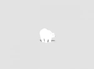 Friendly Cartoon Polar Bear Smiling In The Arctic Wallpaper