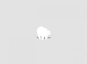 Friendly Cartoon Polar Bear Smiling In The Arctic Wallpaper