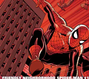 Friendly Neighborhood Spider-man Swinging Through New York City Wallpaper