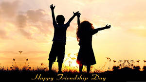 Friends At Dawn Celebrating Friendship Day Wallpaper